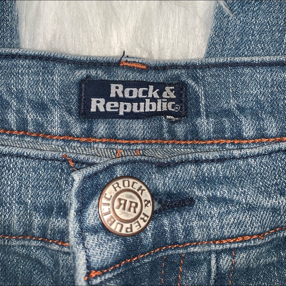 Rock & Republic size 27 bootcut jeans H08 - Picture 3 of 6